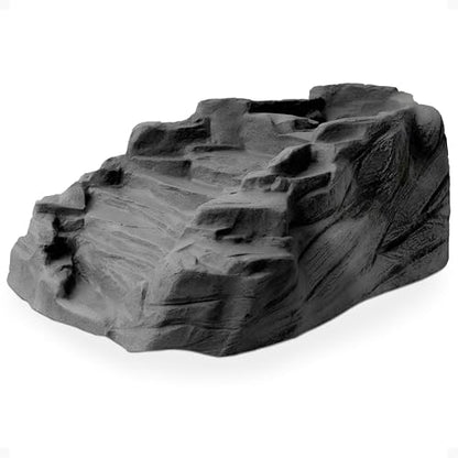 Algreen Rock Waterfall, Tranquility Pond Fountain, Gray | Heavy-Duty BPA-Free Polyethylene, 34x17x24 in, 0.75 in Fitting, Fish & Plant Safe, 9 lb