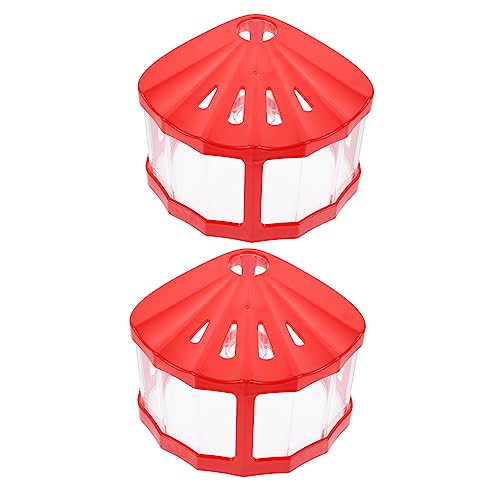 2pcs Small Fish Tanks Led Lights Mini Reptile Boxes for Desktop Aquariums for Betta Fish and Aquatic Plants Convenient and Easy to Clean