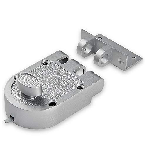Jimmy Proof Deadbolt Door Lock,Silver Finished - color: Silver