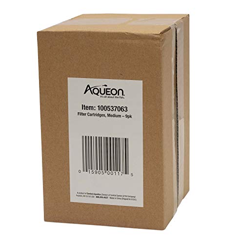 Aqueon Aquarium Fish Tank Replacement Filter Cartridges Medium - 9 pack - size: 9 Pack
