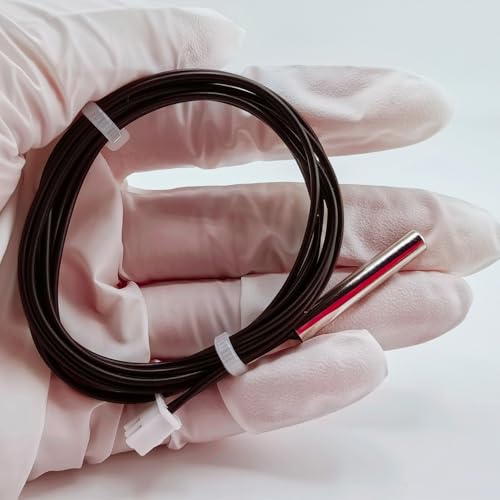 4pcs NTC 10K 3950 Thermistor 1 M, 10K Thermistor Temperature Sensor Probe, Stainless Steel 3950 NTC 10K Temp Sensor Probe use for Water Dispenser/Refrigerators/Freezers,etc. - style: 4pcs NTC 10K 3950 Thermistor 1 Meter