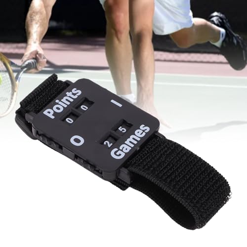 Score Counter Watch, Sports Score Keeper Wristband Manual Paddle Tracker with Adjustable Elastic Band for Cricket Tennis Table Tennis