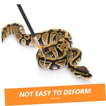 TOYANDONA Telescopic Snake Catcher Hook Adjustable Length Stainless Steel Snake Handling Tool Collapsible Design for Safe Reptile Capture and Efficient Handling
