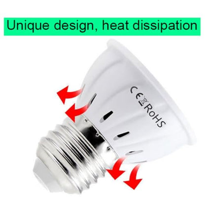 Grow Light Bulb, Full Spectrum 7W Grow Lamp (50 Watt Equiv),E26 Base Perfect for Seeding and Growing of Indoor Plants, Seed Starting,Flowers 4 Pack