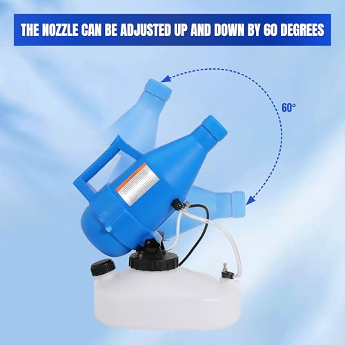 4.5L Electric ULV Fogger Sprayer 1.2 Gallon Portable Cold Mist Machine Spraying 30ft Spray Distance for Home, Yard, School, Garden, Church, Hotel, 2 Pack - color: 4.5L Spray Machine-2Pack