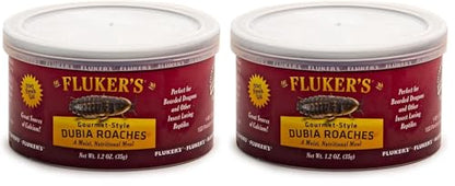 Fluker's Gourmet Canned Food for Reptiles, Fish, Birds and Small Animals, Dubia Roaches, 1.2 oz (Pack of 2) - size: 1.2 Ounce (Pack of 2), style: Dubia Roaches