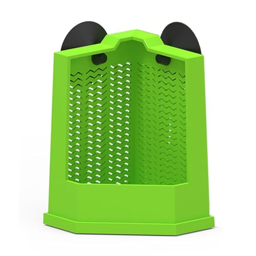 Wall Mounted Reptiles Feeding Station Corner Feeder Box With Suction Cup Attachment For Terrariums Reptiles Supply