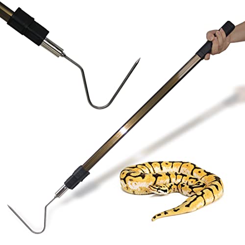 66" Snake Hook Reptile Catcher Stick Tongs Grabber Handling Tool for Rattlesnakes Python Copperhead Removal Catching - color: Snake Hook 66"