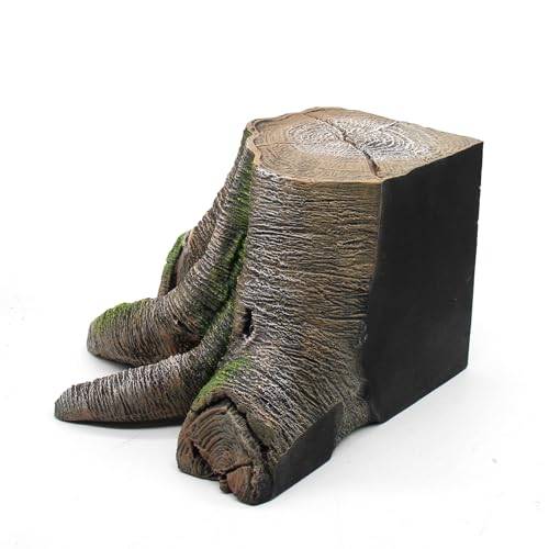 Large Bearded Dragon Basking Platform, Reptile Tank Accessories Hollow Tree Climing Ramp for Leopard Crested Gecko Lizard Turtle