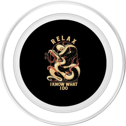 Herpetologist Certified Snake Handler Gloves Snake Handling PopSockets MagSafe PopGrip for iPhone - style: MagSafe