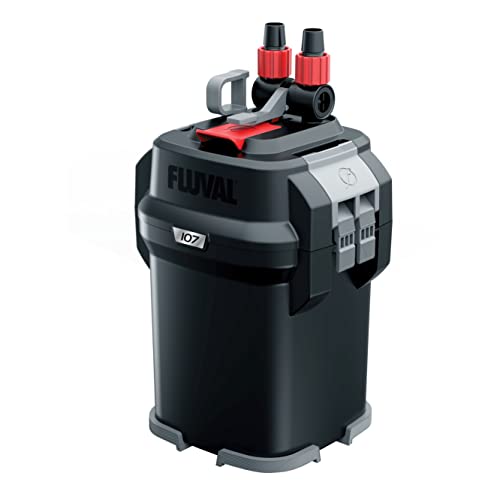 Fluval 107 Perfomance Canister Filter - for Aquariums Up to 30 Gallons - Aquarium Canister Filter - size: 30 Gallons