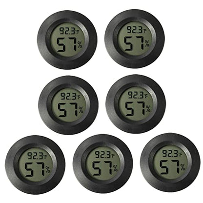 Totority 14pcs Mini Humidity and Temperature for Reptiles and Terrariums Compact Digital Hygrometer for Indoor Use Lightweight and Portable