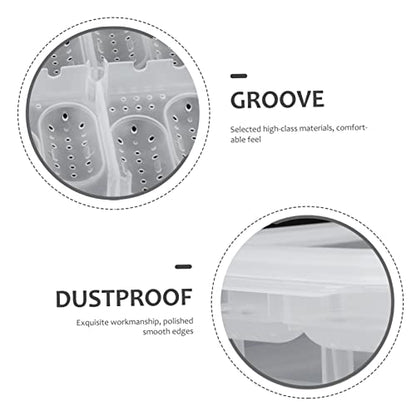 Professional Reptile Breeding Box Durable Egg Incubator Case for Hatching Geckos Lizards and Turtles Lightweight Design for Easy Use and Protection - color: White
