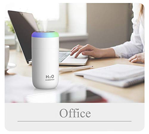 Baby Humidifier, 350ml Small Humidifier for bedroom, desk, travel, plants (White) - color: 1-White