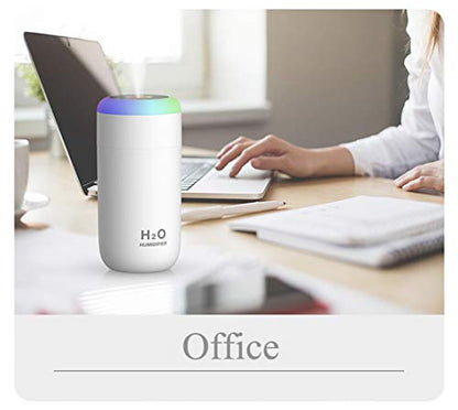 Baby Humidifier, 350ml Small Humidifier for bedroom, desk, travel, plants (White) - color: 1-White