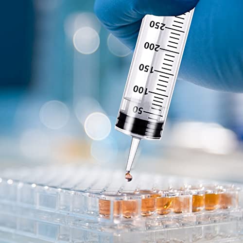 Large Feeding Syringe, 300 ML Plastic Pet Feeding Syringe Pet Nursing Syringe Feeding Tool for Liquid, Measuring, Scientific Labs, Glue Dispensing, Feeding and Measuring