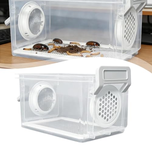 Mealworm Breeding Box, Reptile Feeder, Sturdy and Reusable Cage, Mealworm Breeding Container, Style A - color: style A