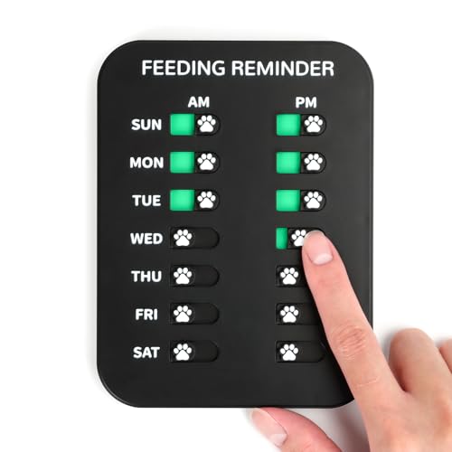 YAUYIK Pet Health Management Set: Digital Pet Scale for Accurate Weighing & Magnetic Feeding Reminder Sticker, Complete Kit to Monitor Your Pet's Diet and Weight for Optimal Health