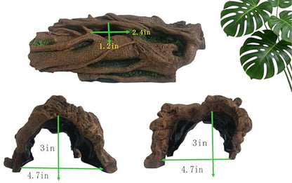 XL Reptile Hide Cave – Aquarium Decor for Snake & Gecko - size: Extra Large