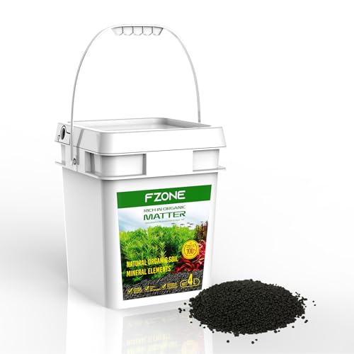 FZONE Aquarium Soil for Planted Tanks, Nutrient-Rich Aquarium Substrate for Fresh Water Live Plants, Shrimp & Fish Safe, Dust-Free(3mm, 4L/9 l b), Black - size: 4L / 6.6 lb