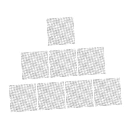 8pcs Fish Tank Breeding Net Stainless Steel Mesh Pad for Aquatic Plant Substrate Moss Met Grass Plant Fixed Net