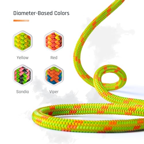 24-Strand 11.8 mm Arborist-Pro™ Rope – High Tensile Strength – Lightweight – Made in USA - color: Red, size: 300 ft