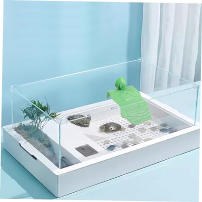 Turtle Basking Platform Suction Cup Reptile Resting Terrace for Aquariums Easy Climbing Access for Turtles and Amphibians Lightweight and Practical Terrarium Decor