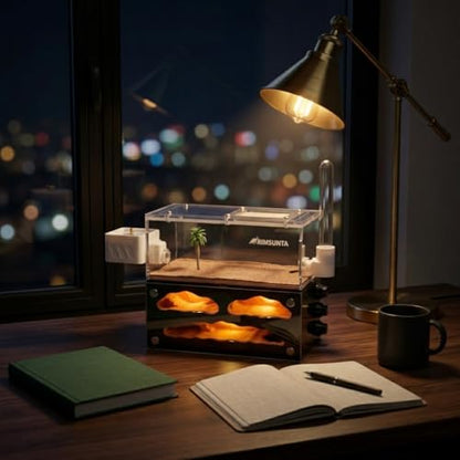Lumen Series-Chamber with Built-in Lights and Replacement Lights with Water Feeder and Trash Box with Start Kit - size: Chamber