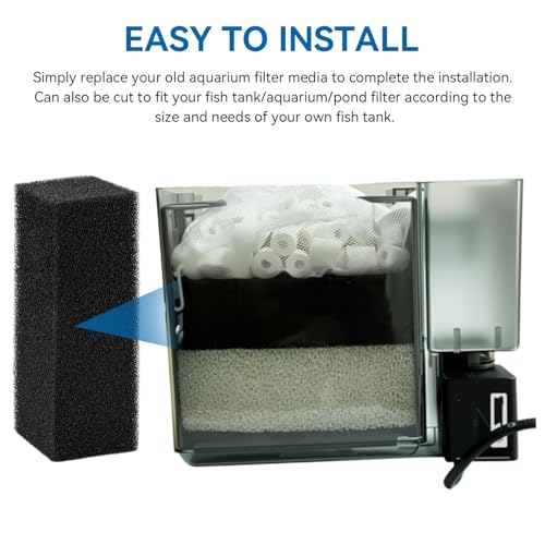 Aquarium Bio Sponge Fitler Media, Replacement Foam Insert Aquarium Filter Foam Sponges Fit For Fish Tanks, Ponds Filter, Sump, Canister, Power Filter - Fit For Ac 110 / 500 Filters, 30 PPI(2 PCS)