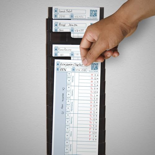 Acroprint Totalizing Payroll Recorder Time Cards ES/Green, Pack of 100 (09‑9116‑100)