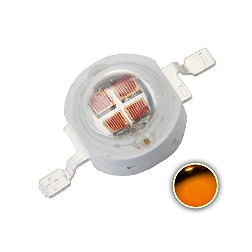 CHANZON 10 pcs High Power Led Chip 5W Yellow | (1200mA / DC 2V - 2.4V / 5 Watt) Super Bright Intensity SMD COB Light Emitter Components Diode Bulb Lamp Beads DIY Lighting - color: I) Yellow