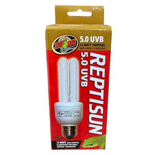 Reptisun 5.0 Uvb Mini Compact Fluorescent (Pack of 2) - size: 2 Count (Pack of 1)