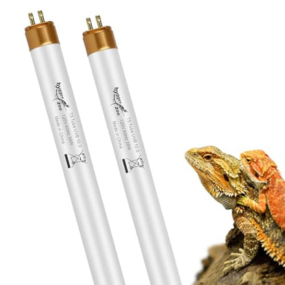 UVB Light for Reptiles Bearded Dragon, 2 Pack T5 UVB Reptile Light UVB Bulb 10.0 39W UVA UVB Reptile Light Bulb Terrarium Light Lamp Tube for Turtle Chameleon Leopard Gecko Snake Tank, 34 Inch - size: T5-34 Inch(2 Pack)