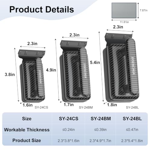 Magnetic Aquarium Cleaning Tool, Medium, for Glass up to 10 mm | Magnetic Two-Piece Movement, Floating Inner Unit, Textured Cleaning Pad, Scraper Attachment, Carbon-Fiber-Look Handle - size: M