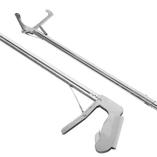 POPETPOP Snake Snake Grabber -up Handling Tool Retractable Snake Hook Snake Catcher Clip Metal Snake Tongs Reacher Trash Pickers up Grabber Elder Crab Stainless Steel Reptile