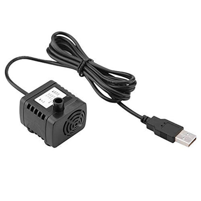 USB Aquarium Pump Submersible 5V DC Fish Tank Water Pump 180L/h Quiet Pond Fountain Pump for Small Aquariums & Terrariums