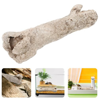 TOYANDONA Resin Reptile Hideout Cave Shelter Bone Decor Small Portable Hiding Place for Reptile Terrarium Tank Habitat