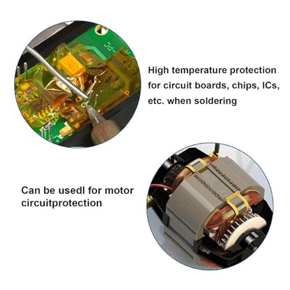 Heat Tape for Sublimation, 2 Rolls 0.5 Inch x 108Ft Polyimide Heat Resistant Tape, High Temp Thermal Tape for Heat Press Soldering, No Residue Heat Transfer Tape for Circuit Board 3D Printing - size: 10MM