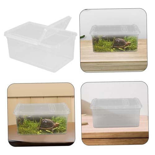 HANABASS Reusable Reptile Breeding Box Safe Feeding Container for Snakes Frogs Turtles and Animals Compact Terrarium for Home and Travel