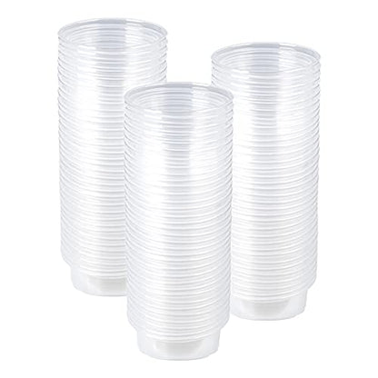100Pcs Crested Gecko Food Dish, 0.5oz Plastic Reptile Feeding Cups - size: 100Pcs