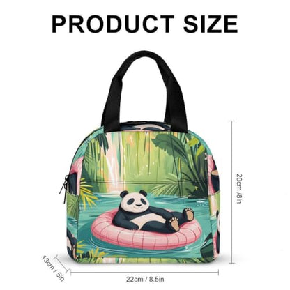 Funny Panda Lunch Bag for Women Men | Insulated Lunch Box Leakproof Food Meal Containers Reusable Foldable 6L Capacity Lunch Tote Bags for Work Picnic Travel - color: Style 4