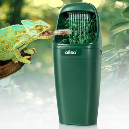 Reptile Water Dispenser, Automatic Drinking Fountain Water Flow Adjustable Reptile Tank Waterfall for Lizard Bearded Dragon Chameleon, Ultra Quiet Amphibians Insects Terrarium Water Dripper