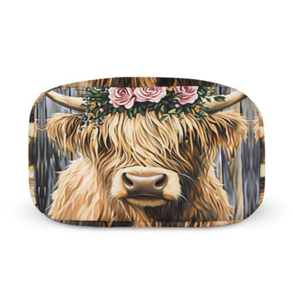 Rustic Highland Cow Lunch Bag for Women Men | Insulated Lunch Box Leakproof Food Meal Containers Reusable Foldable 6L Capacity Lunch Tote Bags for Work Picnic Travel - color: Style 2