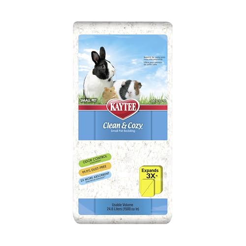 Kaytee Clean & Cozy White Paper Bedding, Made for Small Animals, 24.6 Liters - size: 24.6 Liter