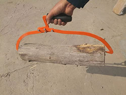 20" Log Tongs Logging Skidding Tongs Non-Slip Grip- Log Lifting, Handling, Dragging & Carrying Tool