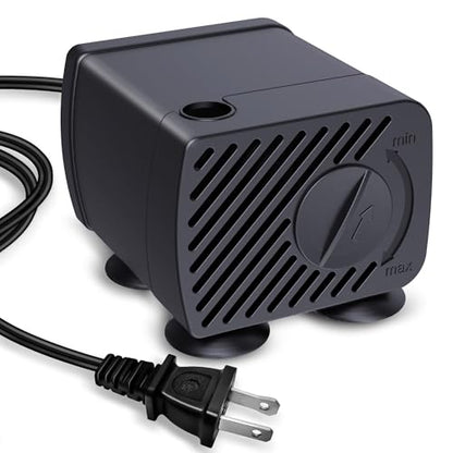 GOZILLA Mini Submersible Water Pump, Ultra Quiet Pump (5W,300L/H,79GPH) for Terrarium, Aquarium,Fish Tank,Tabletop Fountain and Pet Fountain. - color: Submersible Pump
