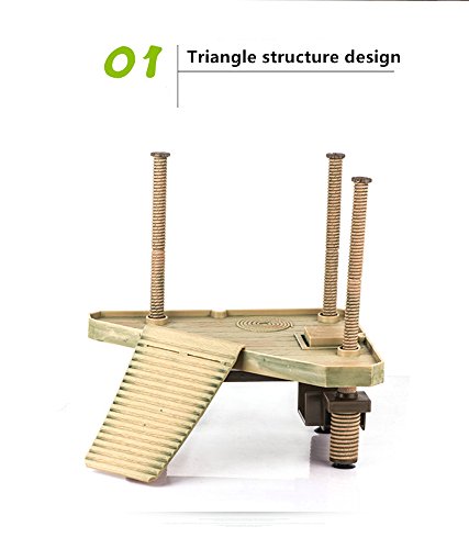 Aquarium Fish Tank Underwater Landscaping Resin Tortoise Turtle Reptiles Terrace Bridge Decorations Ornaments Accessories Floating Turtle Island Basking Platform (Large)