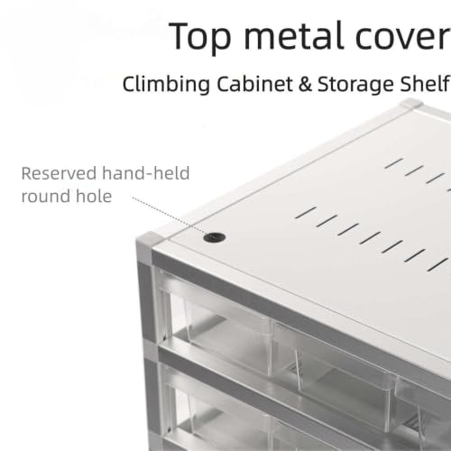 5 Tier Reptile Breeding Rack with Heating Pad, Aluminum Frame Hatchling Reptile Enclosure with Clear PET Tubs, Stackable Nursery Habitat for Baby Snake, Gecko, Lizard, Frog, Spider