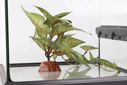 Reptile Fake Plants Terrarium Decor fit Leopard Gecko Snake - color: Fake Arrowhead Plants
