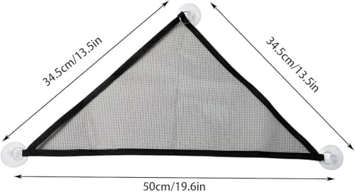 2 Pcs Breathable Mesh Reptile Hammock, Black, Suitable for Bearded Dragon Lizard, Geckos